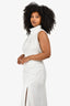 Misha White Satin Cowl Neckline 'Robbia' Midi Dress Size 8 US