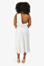 Misha White Satin Cowl Neckline 'Robbia' Midi Dress Size 8 US