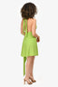 BAOBAB Green Glitted Wrap Around 'Sierra' Mini Dress Size XS