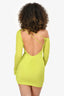 Katie May Green Open Back Long Sleeves 'Catalyst' Mini Dress Size XS