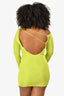 Katie May Green Open Back L/S 'Catalyst' Mini Dress Size L