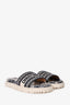 Christian Dior Canvas/Rubber Printed Slides Size 38.5