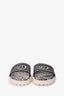 Christian Dior Canvas/Rubber Printed Slides Size 38.5