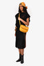 Christian Dior Vintage Mustard Grained Leather Crossbody Bag