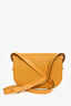 Christian Dior Vintage Mustard Grained Leather Crossbody Bag