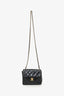 Pre-Loved Chanel™ 2003-04 Black Lambskin Mini Square Flap Bag