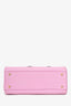 Dolce & Gabbana Pink Dauphine Medium Family Patch Miss Sicily Bag with Strap