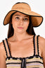 Miu Miu Crystal Embellished Straw Hat Sun Visor Size S