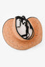 Miu Miu Crystal Embellished Straw Hat Sun Visor Size S
