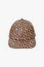 Burberry Brown Coated Cotton TB Monogram Hat Size L