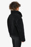 Ambush Black Wool Teddy Bear Style Zip Up Jacket Size 1