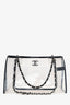 Pre-Loved Chanel™ 2006-08 Black PVC Leather Trimmed CC Tote (As Is)