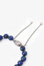 David Yurman Sterling Silver Lapis Lazuli Spiritual Beads Bracelet