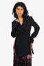Proenza Schouler Black Wrap Blazer Size 2
