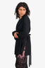 Proenza Schouler Black Wrap Blazer Size 2