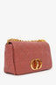 Christian Dior 2022 Rust Cannage Leather Medium Caro Shoulder Bag