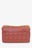 Christian Dior 2022 Rust Cannage Leather Medium Caro Shoulder Bag