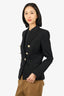 Balmain Black Wool Double Breasted Blazer Size 40