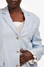 Lou Lou Studio Light Blue Linen "Sore" Oversized Blazer Size M