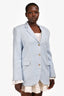 Lou Lou Studio Light Blue Linen "Sore" Oversized Blazer Size M