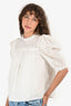 Ulla Johnson White Yvonne Blouse Size 4