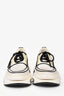Balmain White/Black B-Bold Sneakers Size 36