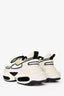 Balmain White/Black B-Bold Sneakers Size 36
