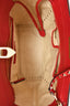Valentino Red Leather Rockstud Tote with Strap
