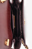 Salvatore Ferragamo Burgundy Leather Vara Bow Crossbody