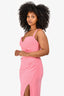 Elliatt Pink Bustier 'Cora' Midi Dress Size L