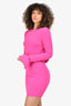 Katie May Pink Long Sleeve 'Glisten' Mini Dress Size M