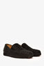 Christian Louboutin Black Leather Studded Slip On Sneaker Size 41