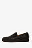 Christian Louboutin Black Leather Studded Slip On Sneaker Size 41