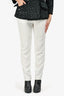 Rag & Bone White Crepe Trousers Size 2