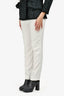 Rag & Bone White Crepe Trousers Size 2