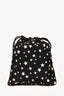 Miu Miu Black/White Star Printed Pouch