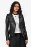 Mackage For Aritzia Black Leather Biker Jacket Size XXS