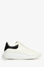 Alexander McQueen White/Black Leather Oversized Larry Sneakers Size 42 Mens