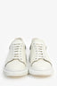Alexander McQueen White/Black Leather Oversized Larry Sneakers Size 42 Mens