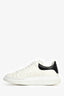 Alexander McQueen White/Black Leather Oversized Larry Sneakers Size 42 Mens