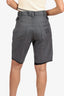 Miu Miu 2022 Charcoal Grey Cutoff Bermuda Shorts Size 36
