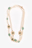 Pre-Loved Chanel™ 2016 Faux Pearl Flower Blossom Station Necklace