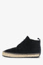 Balenciaga Black Suede Espadrille Boots Size 41