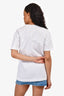 Alexander Wang White Cotton Lipstick Print T-Shirt Size XS