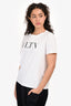 Valentino White Logo Printed T-Shirt.Estimated Size XS