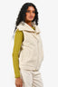 Varley Cream Faux Boucle Sherpa Zip Vest Size XS