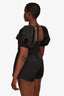 Self Portrait Black Belted Playsuit Size 8