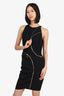Versace Collection Black/Gold Zipper Dress Size 42