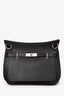 Hermès 2018 Black Clemence Leather Jypsiere 28 PHW