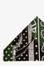 Hermes Green/Black Small Eperon d'Or Dog Bandana